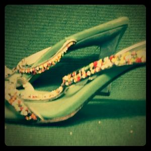 Sacha london womens heels blue . size 8